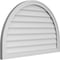 Ekena Millwork Round Top Surface Mount PVC Gable Vent w/ 2"W x 1-1/2"P Brickmould Frame, 40"W x 26"H GVPRT40X2602SN - alternate 4